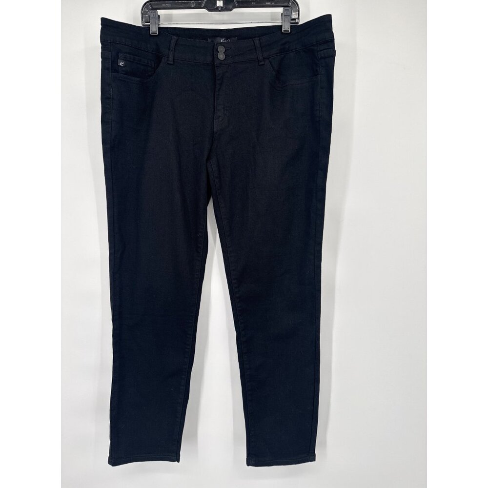 KanCan Womens Black Denim Jeans size 3XL Cotton Blend Slim Fit New $79